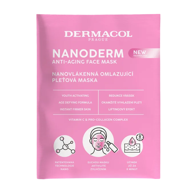 NANODERM Sucha nanowłóknowa odmładzająca maska do twarzy