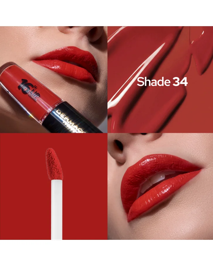 16H Lip Colour - Długotrwała dwufazowa pomadka do ust No.34