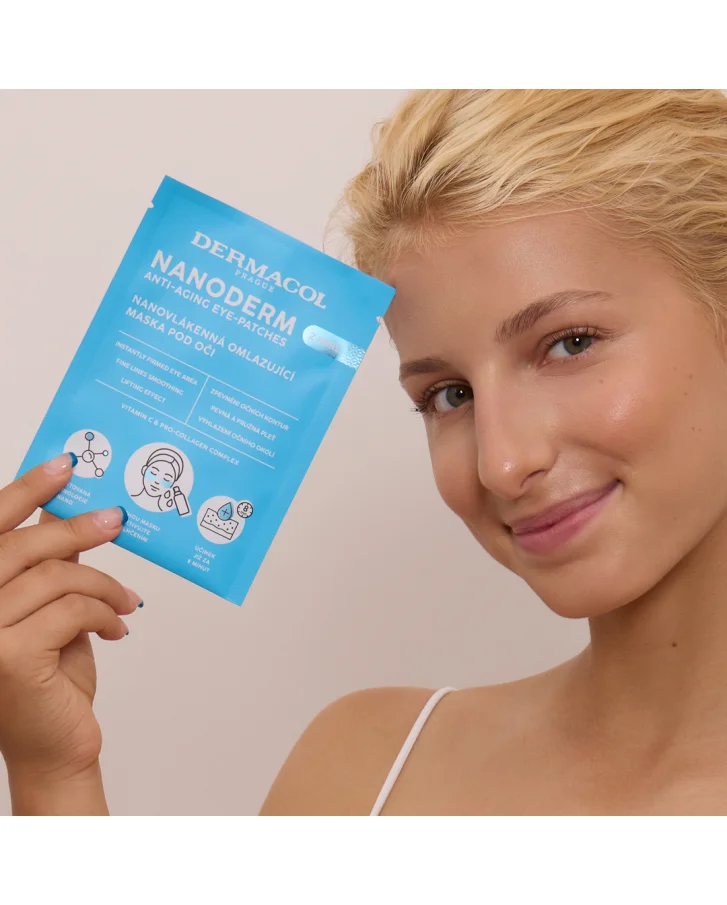 NANODERM Odmładzająca maska pod oczy z nanofibry